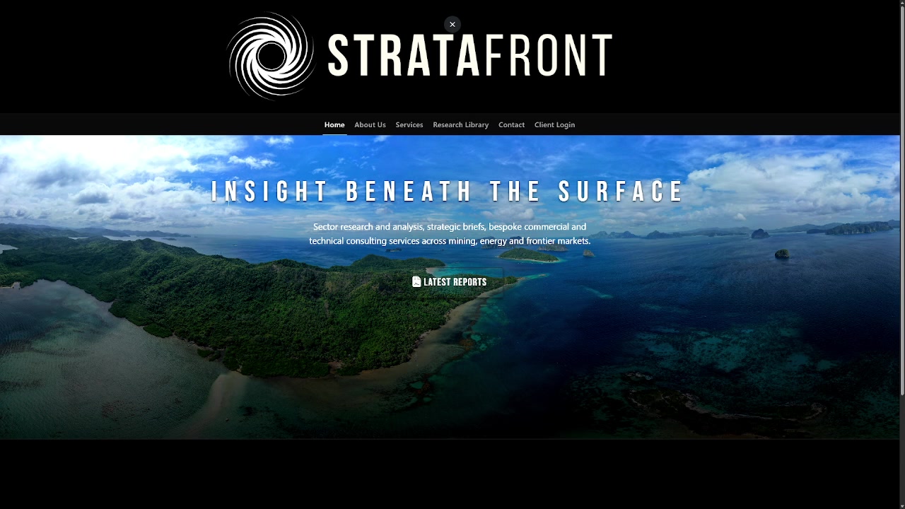 Stratafront website and client dashboard preview